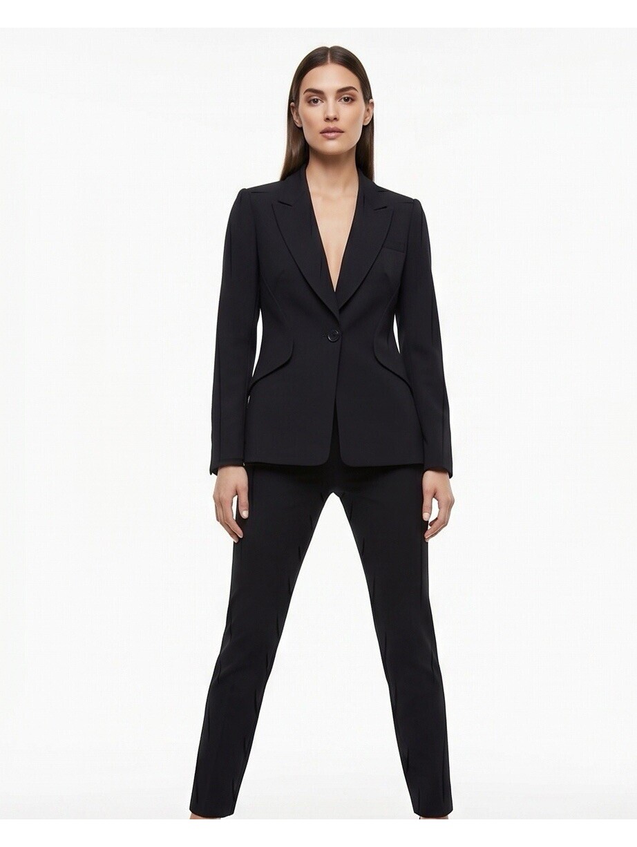 White House Black Market Women’s Black Blazer Jacket Size 00 One Button Career